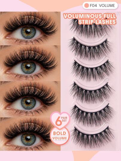 SHEGLAM Flutter Flirt Volumen Vollständige Wimpernstreifen Marken-Schönheit Kosmetik Make-up für Frauen und Mädchen