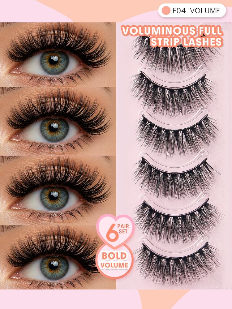 SHEGLAM Flutter Flirt Volume Full Strip Lashes Brand Beauty Cosmetic Makeup For Women And Girls - Black - View 1