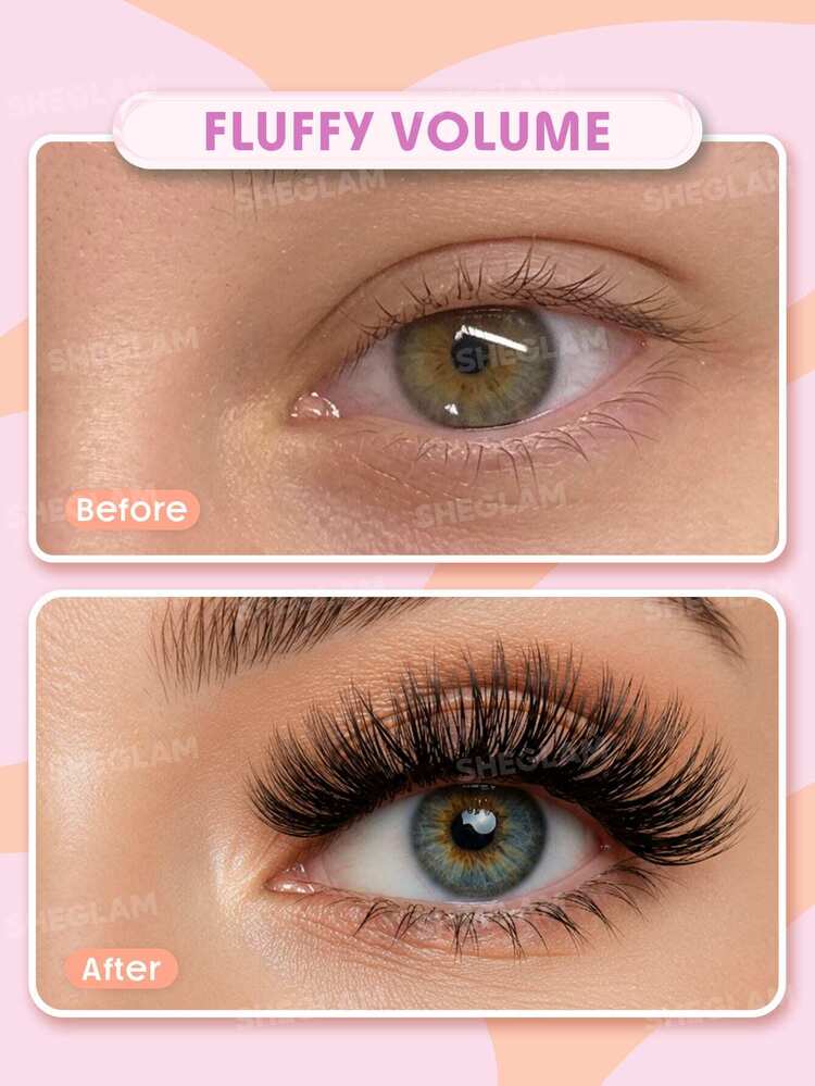 SHEGLAM Flutter Flirt Volume Full Strip Lashes Brand Beauty Cosmetic Makeup For Women And Girls - Black - View 2