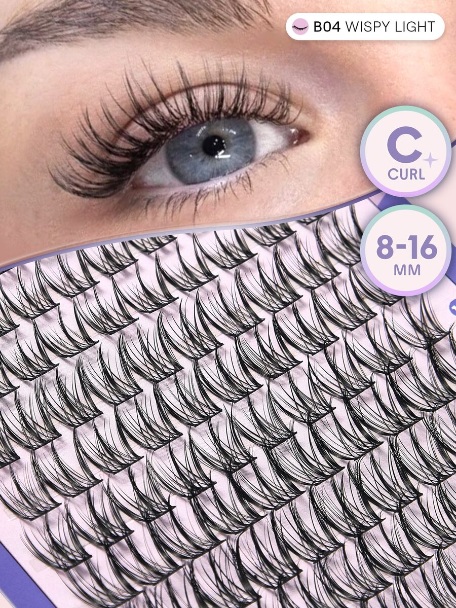 SHEGLAM Blink Behavior Feather Wispy Light Lash Clusters Brand Beauty Cosmetic Makeup For Women And Girls - Black - View 1