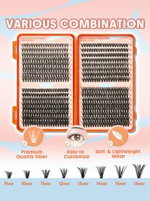 SHEGLAM Lash Pages Light Volume Lash Clusters Brand Beauty Cosmetic Makeup For Women And Girls - Black - View 3