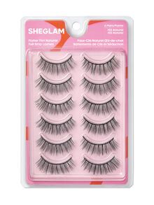 SHEGLAM Flutter Flirt 自然全排假睫毛 品牌美妝化妝品 適合女士與女孩 - 黑色 - 查看 5