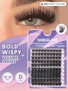 SHEGLAM Blink Behavior Bold Wispy Volume Lash Clusters - B03 Wispy Volume Brand Beauty Cosmetic Makeup For Women And Girls - Black - View 1