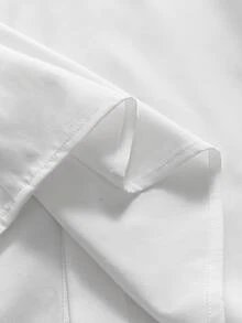 AXEPEAK Men's Fashion Button Long Sleeve Shirt Business - White - View 6