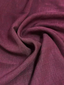 SHEIN Holidaya Women's Simple Casual Shirt Collar Dress - Burgundy - View 5