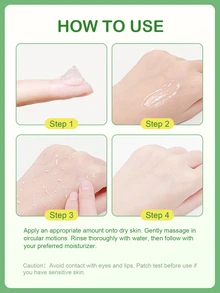 Slow Sunday Gentle Exfoliating Facial Gel, Refreshing & Softening, Deeply Cleansing, Gentle Exfoliating, With Aloe Vera Extract, Centella Asiatica Extract & Scrub Particles, Oil Control, K Beauty, Suitable For Fall & Winter, Halloween & Christmas - Clear - View 5