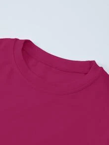 INAWLY Plus Size Women's Solid Color Round Neck Long Sleeve Slim Fit Crew Neck T-Shirt, Casual Basic Tight Base Layer Top, Daily Wear Knitted Ribbed Tee - Multicolor - View 4