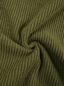 Allurite Contrast Lace Asymmetrical Neck Top Night Out Olive Green Autumn Sexy - Green - View 8