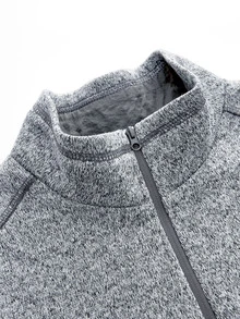 In My Nature Women's Solid Color Zipper Casual Versatile Outdoor Vest Jacket - Grey - View 8