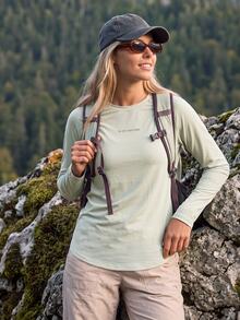 In My Nature Women's Letter Print Raglan Long Sleeve Outdoor T-Shirt - Multicolor - View 3
