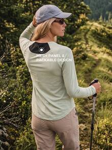 In My Nature Women's Letter Print Raglan Long Sleeve Outdoor T-Shirt - Multicolor - View 9