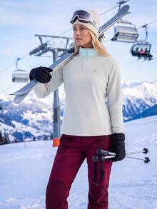 In My Nature Women's Colorblock Fleece Long Sleeve Outdoor Fleece Jacket - Multicolor - View 11