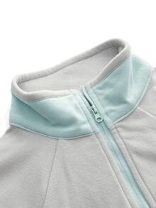 In My Nature Women's Colorblock Fleece Long Sleeve Outdoor Fleece Jacket - Multicolor - View 9