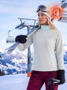 In My Nature Women's Colorblock Fleece Long Sleeve Outdoor Fleece Jacket - Multicolor - View 4
