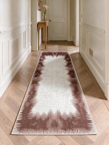 Digitally Printed Non-Slip Washable Runner And Area Rug Suitable For Living Room, Outdoor, Kitchen, Bedroom Carpet, Modern Design | Modern, Scandinavian, Bohemian And Classic Styles | 100% Polyester - Beige - View 9