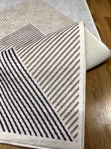 Digitally Printed Non-Slip Washable Runner And Area Rug Suitable For Living Room, Outdoor, Kitchen, Bedroom Carpet, Modern Design | Modern, Scandinavian, Bohemian And Classic Styles | 100% Polyester - Beige - View 5