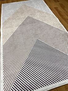 Digitally Printed Non-Slip Washable Runner And Area Rug Suitable For Living Room, Outdoor, Kitchen, Bedroom Carpet, Modern Design | Modern, Scandinavian, Bohemian And Classic Styles | 100% Polyester - Beige - View 6