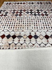 Digitally Printed Non-Slip Washable Runner And Area Rug Suitable For Living Room, Outdoor, Kitchen, Bedroom Carpet, Modern Design | Modern, Scandinavian, Bohemian And Classic Styles | 100% Polyester - Beige - View 5
