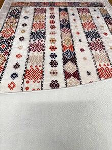 Digitally Printed Non-Slip Washable Runner And Area Rug Suitable For Living Room, Outdoor, Kitchen, Bedroom Carpet, Modern Design | Modern, Scandinavian, Bohemian And Classic Styles | 100% Polyester - Light Grey - View 3