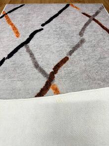 Digitally Printed Non-Slip Washable Runner And Area Rug Suitable For Living Room, Outdoor, Kitchen, Bedroom Carpet, Modern Design | Modern, Scandinavian, Bohemian And Classic Styles | 100% Polyester - Beige - View 5