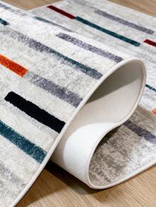 Digitally Printed Non-Slip Washable Runner And Area Rug Suitable For Living Room, Outdoor, Kitchen, Bedroom Carpet, Modern Design | Modern, Scandinavian, Bohemian And Classic Styles | 100% Polyester - Grey - View 7