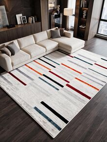 Digitally Printed Non-Slip Washable Runner And Area Rug Suitable For Living Room, Outdoor, Kitchen, Bedroom Carpet, Modern Design | Modern, Scandinavian, Bohemian And Classic Styles | 100% Polyester - Grey - View 10