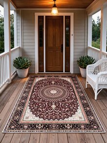 Digitally Printed Non-Slip Washable Runner And Area Rug Suitable For Living Room, Outdoor, Kitchen, Bedroom Carpet, Modern Design | Modern, Scandinavian, Bohemian And Classic Styles | 100% Polyester - Multicolor - View 11