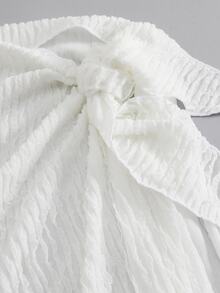 Bonvoyette Women's Starfish Decor Cropped Top & Skirt Set - White - View 6