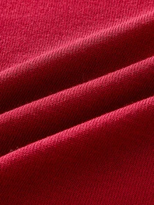 Mainfolk Short Sleeve Casual Knit Top, Business Casual Style, Vacation Outfit Date Night Wedding Vacation Red Summer Red Summer - Burgundy - View 8
