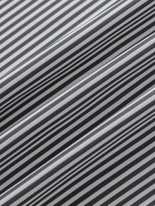 OldRiff Men's Striped Printed Fabric, Loose Fit, Letter Graphic Shirt - Black and White - View 5