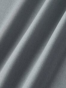 SHEIN MOD Grey Mid-Waist Slightly Wide Leg Long Suit Pants With Pockets - Grey - View 4