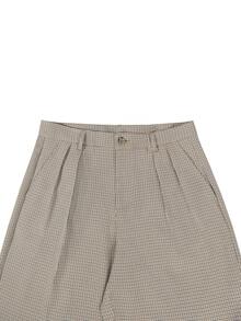 PAVTROS Men American Vintage Long Pants, Double Belt Loop Design, Loose Casual Fashion Versatile Wide Leg - Khaki - View 4