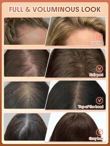SHEGLAM HAIR 豐盈3D增髮纖維噴霧 - 金色，增髮纖維，頭髮增厚纖維，30秒內令秀髮更顯豐盈，3分鐘定型，72小時持久定型，男女通用，適用於髮際線、髮縫、頭頂、白髮，瞬間遮蓋稀疏頭髮區域 化妝品 假期 配件 粉紅色的 梳子 秋天 - Blonde - 查看 4