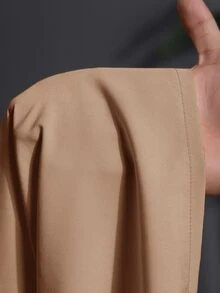 Veslaya Plus Size/Western Wear Women Casual Solid Color Notched Neck Long Sleeve Top And Pants 2 Pieces Set - Coffee Brown - View 9