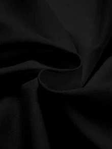 IslaSuriya [Denim Effect] 女款夏季休閒時尚街頭風明星牛仔效果拼接短袖T恤 - 黑色 - 查看 6