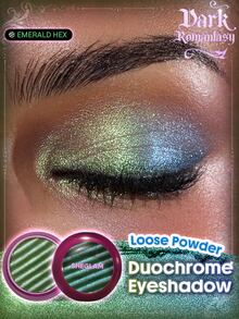 SHEGLAM Dark Romantasy Duochrome Eyeshadow-Emerald Hex Brand Beauty Cosmetic Makeup For Women And Girls - Emerald Hex - View 11