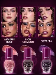 SHEGLAM Dark Romantasy Lip & Cheek Tint-Rich Crimson Brand Beauty Cosmetic Makeup For Women And Girls - Rich Crimson - View 5