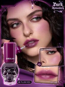 SHEGLAM Dark Romantasy Tint Bibir & Pipi-Plum Hex Merek Kecantikan Kosmetik Makeup Untuk Wanita Dan Anak Perempuan - Plum Hex - View 9