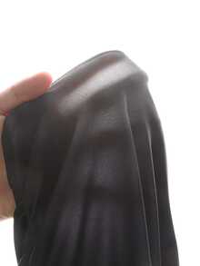 SHEIN 女童新款春秋兩件套，黑色高領蝴蝶結上衣搭配灰色印花寬腿褲，時尚修身套裝 - 黑色 - 查看 2