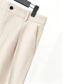 HUEFORM Men's Solid Color Button Long Sleeve Jacket And Pocket Long Pants Business Casual Suit Set - Apricot - View 4