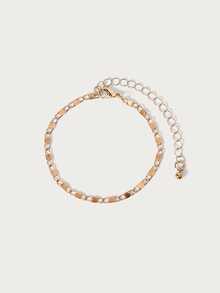 Glisma 5pcs/Set Women's Minimalist Versatile Summer Bracelet Set - Yellow Gold - View 12