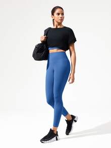 GLOWMODE 24" FeatherFit™ Low Impact 3/4 Leggings  Spring Summer - Wander Blue - View 7