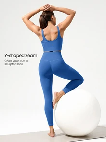 GLOWMODE 24" FeatherFit™ Low Impact 3/4 Leggings  Spring Summer - Wander Blue - View 5