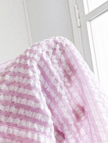 SHEIN Maternity Flare Sleeve Long Loose Nursing Top, Pink Fall - Baby Pink - View 7