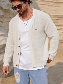 Mainfolk Men's Solid Color Casual Versatile Daily Travel Bib Halloween Winter Party Autumn - Beige - View 10