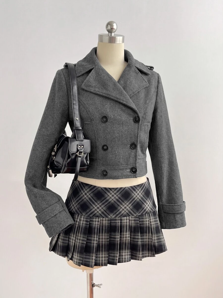 Elamini 2026 New Women's Autumn/Winter Casual Cute Playful Jacket – Perfect For Commuting, Office Wear, And Preppy Style; Slim-Fitting And Flattering