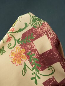 Bohemela Sweatshirt Lengan Panjang Wanita Motif Bunga Digital untuk Pakaian Kasual Sehari-hari - Kuning - View 11
