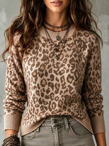 SHEIN ملابس عطلة الربيع بلوزات نسائية أنيقة بلوزات كاجوال للنساء - لون مشمشي - مشاهدة 6