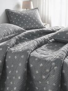 1 Soft Quilted Duvet,Lightweight All-Season Bedding With Fashionable Pattern,Machine Washable,Suitable For Single/Double Beds - Grey - View 3
