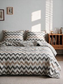 1 Soft Quilted Duvet,Lightweight All-Season Bedding With Fashionable Pattern,Machine Washable,Suitable For Single/Double Beds - Chocolate Brown - View 7